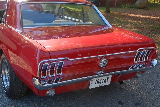 1967 Candy Apple Red Ford Mustang Coupe