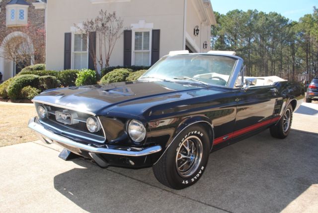 1967 Black Ford Mustang Convertible