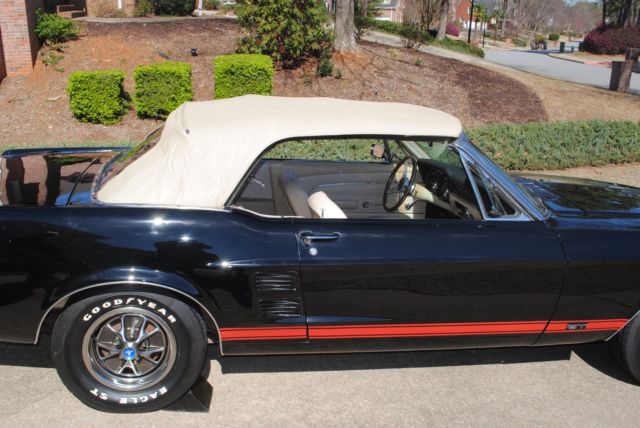 1967 Black Ford Mustang Convertible