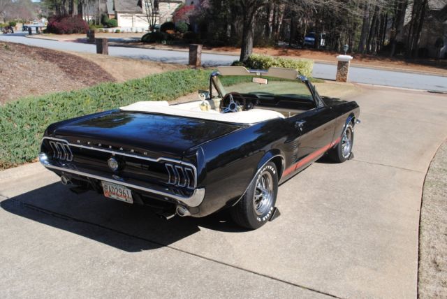 1967 Black Ford Mustang Convertible
