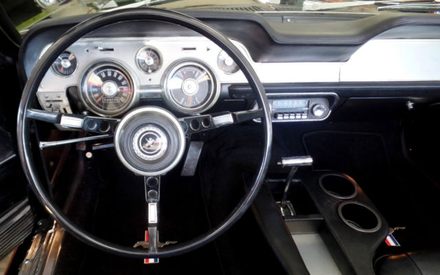 1967 Black Ford Mustang Convertible