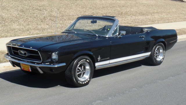 1967 Black Ford Mustang Convertible
