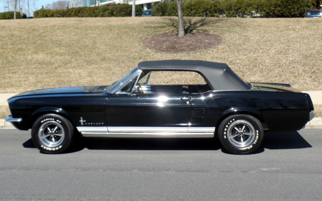 1967 Black Ford Mustang Convertible