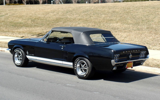 1967 Black Ford Mustang Convertible