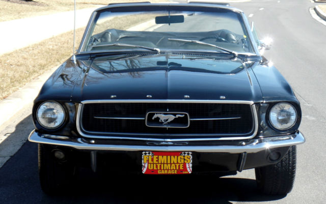 1967 Black Ford Mustang Convertible
