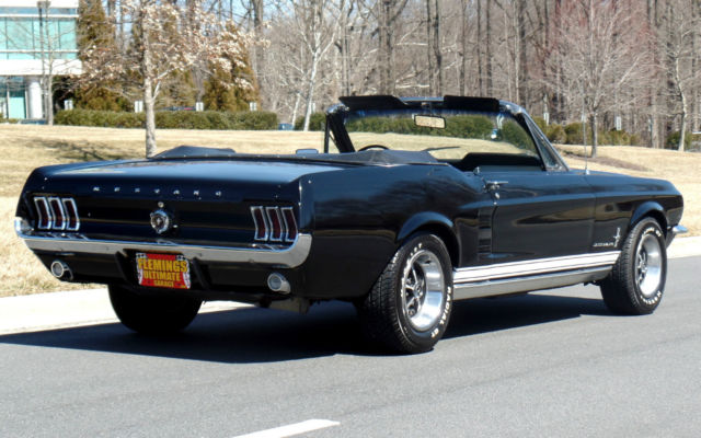 1967 Black Ford Mustang Convertible