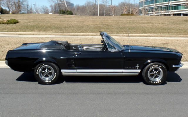 1967 Black Ford Mustang Convertible