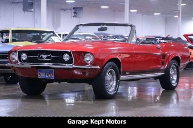 1967 Red Ford Mustang Convertible