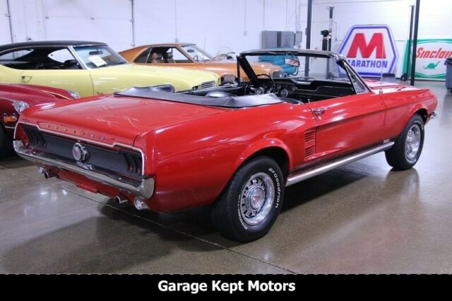 1967 Red Ford Mustang Convertible
