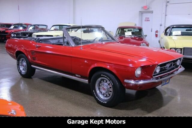 1967 Red Ford Mustang Convertible