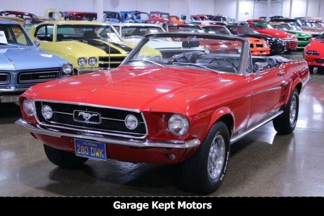 1967 Red Ford Mustang Convertible