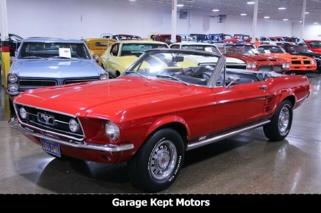1967 Red Ford Mustang Convertible