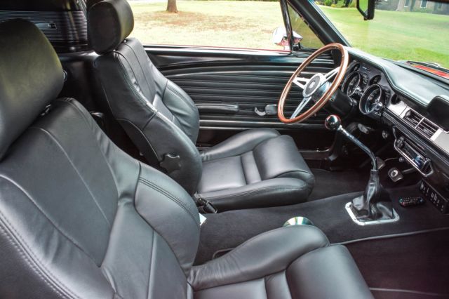 1967 Ford Race Red with Performance White Stripes Ford Mustang Fastback