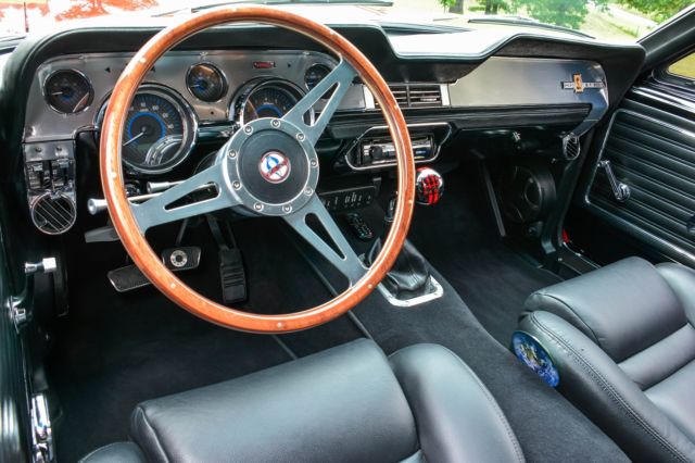 1967 Ford Race Red with Performance White Stripes Ford Mustang Fastback