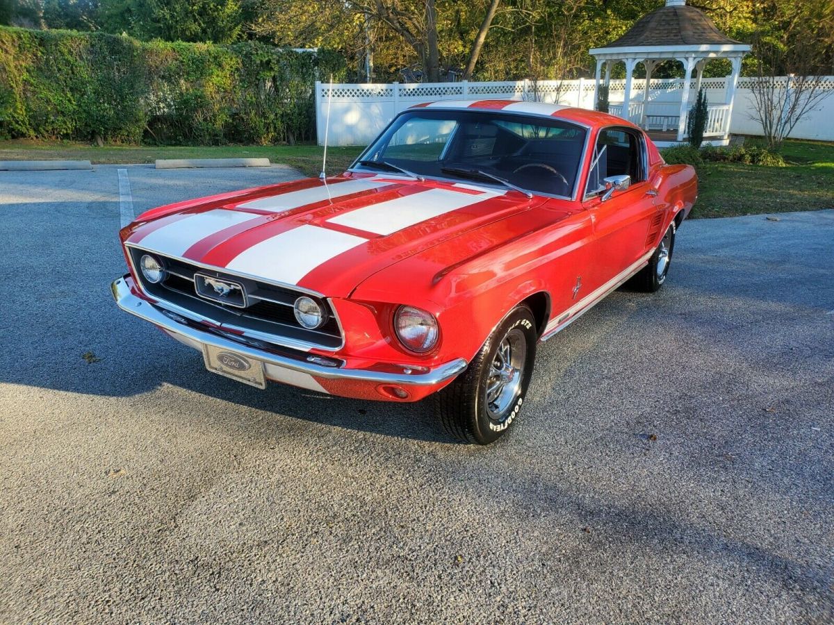 1967 Red Ford Mustang Fastback