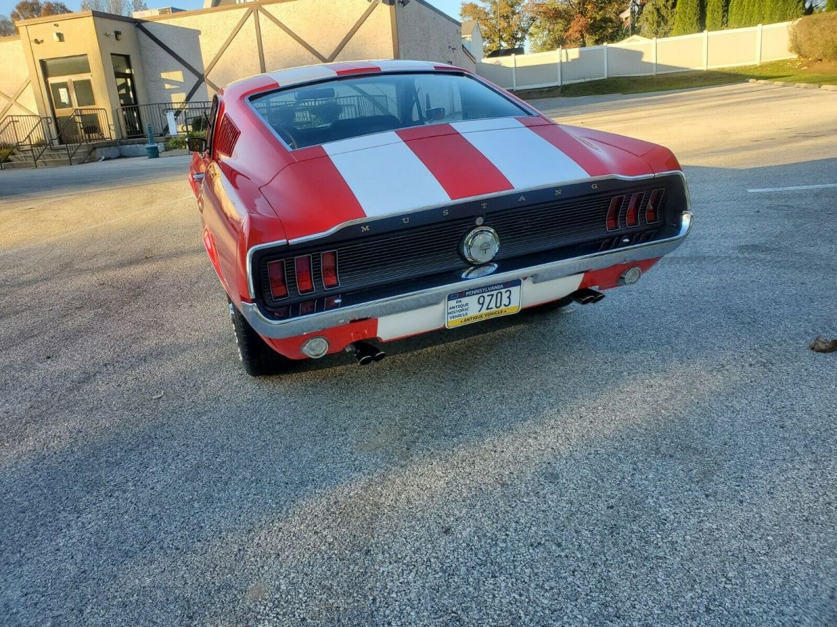 1967 Red Ford Mustang Fastback