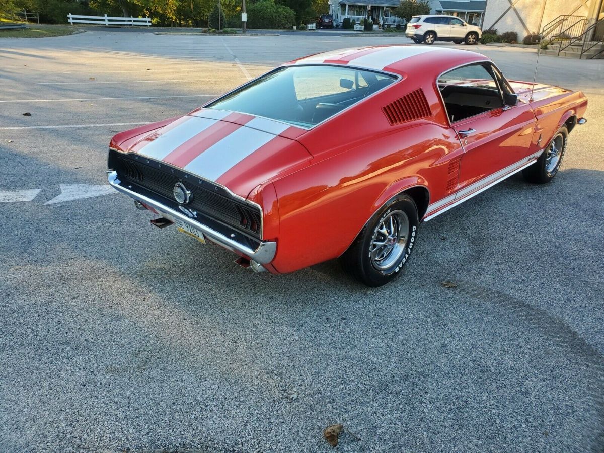 1967 Red Ford Mustang Fastback