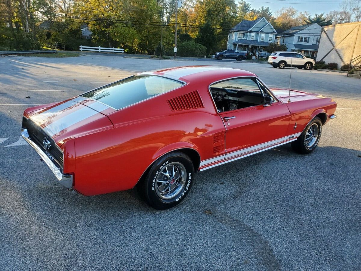 1967 Red Ford Mustang Fastback