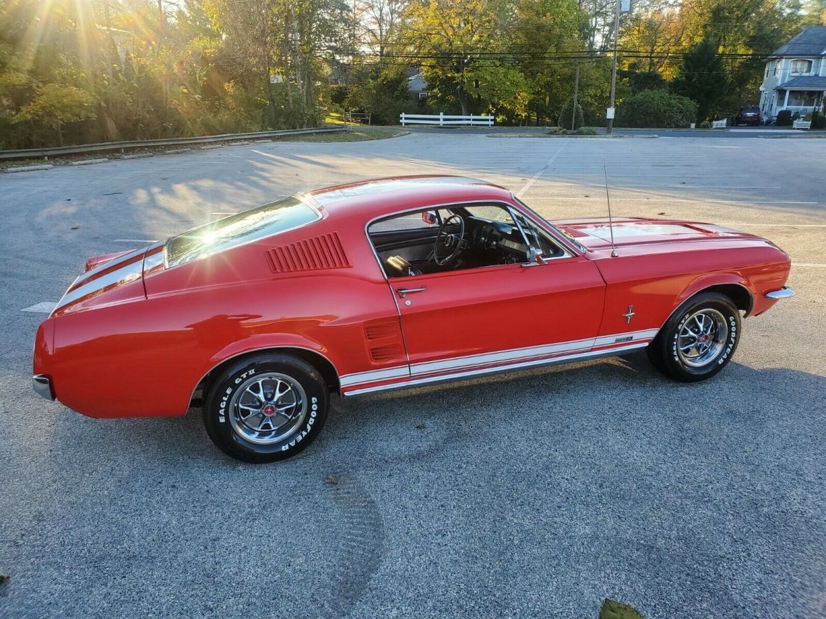 1967 Red Ford Mustang Fastback