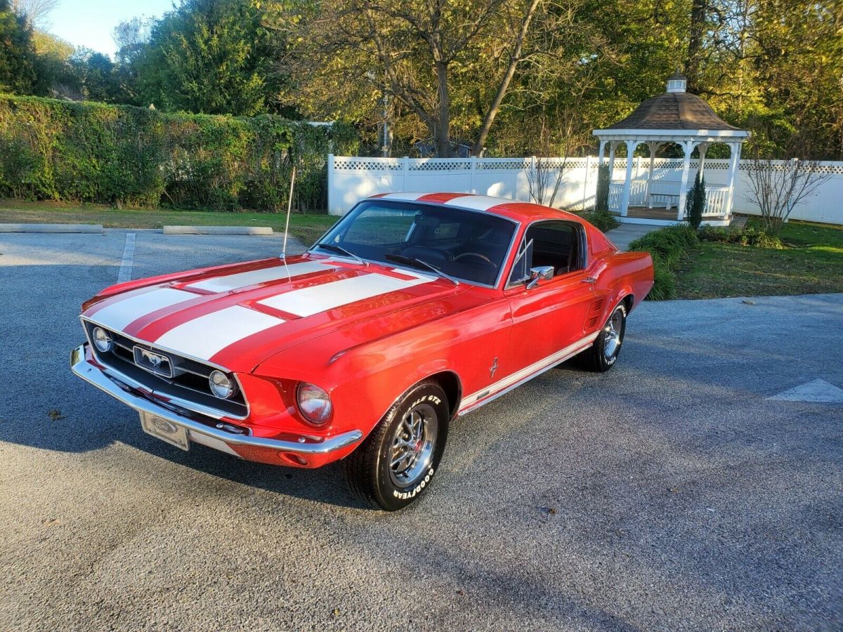 1967 Red Ford Mustang Fastback