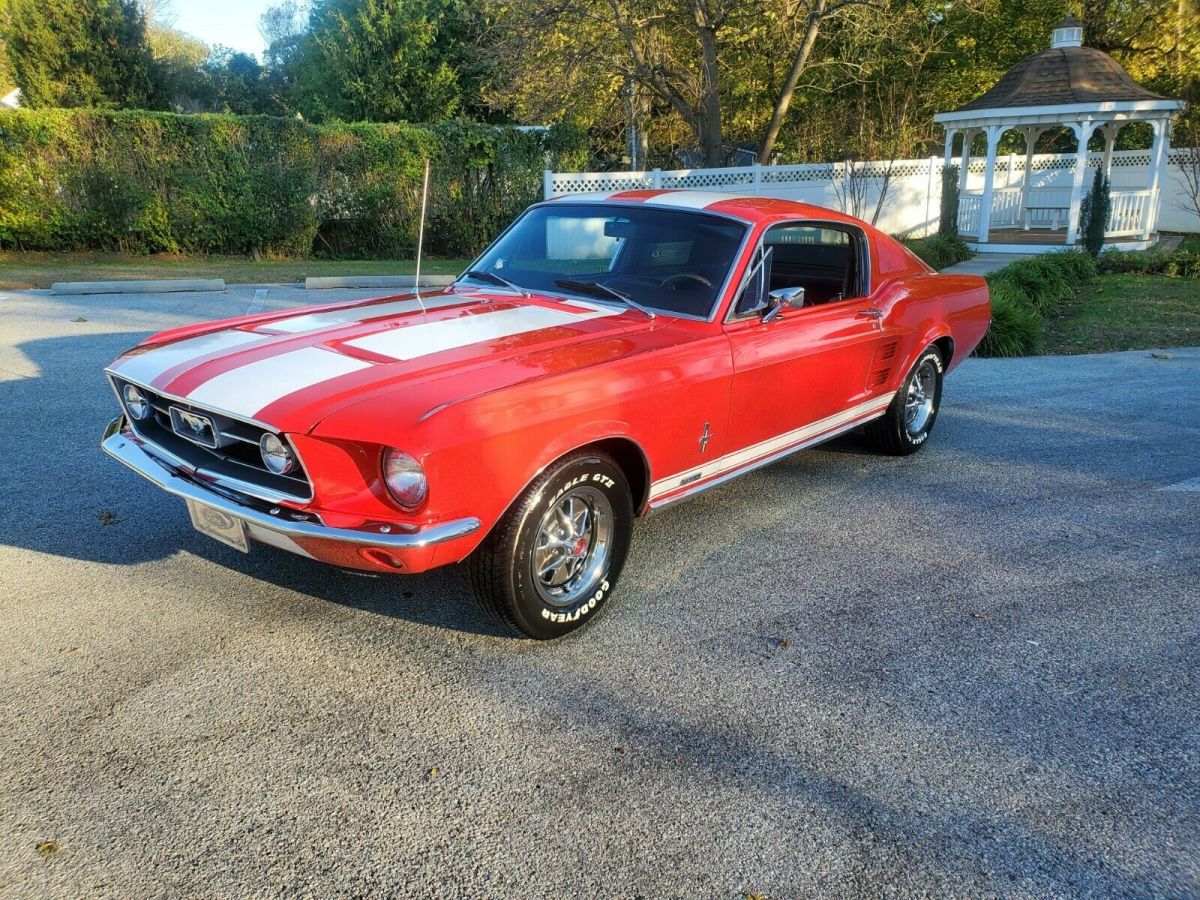 1967 Red Ford Mustang Fastback