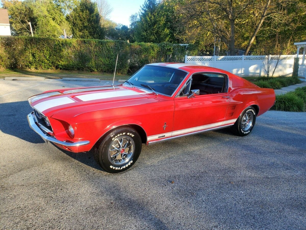 1967 Red Ford Mustang Fastback