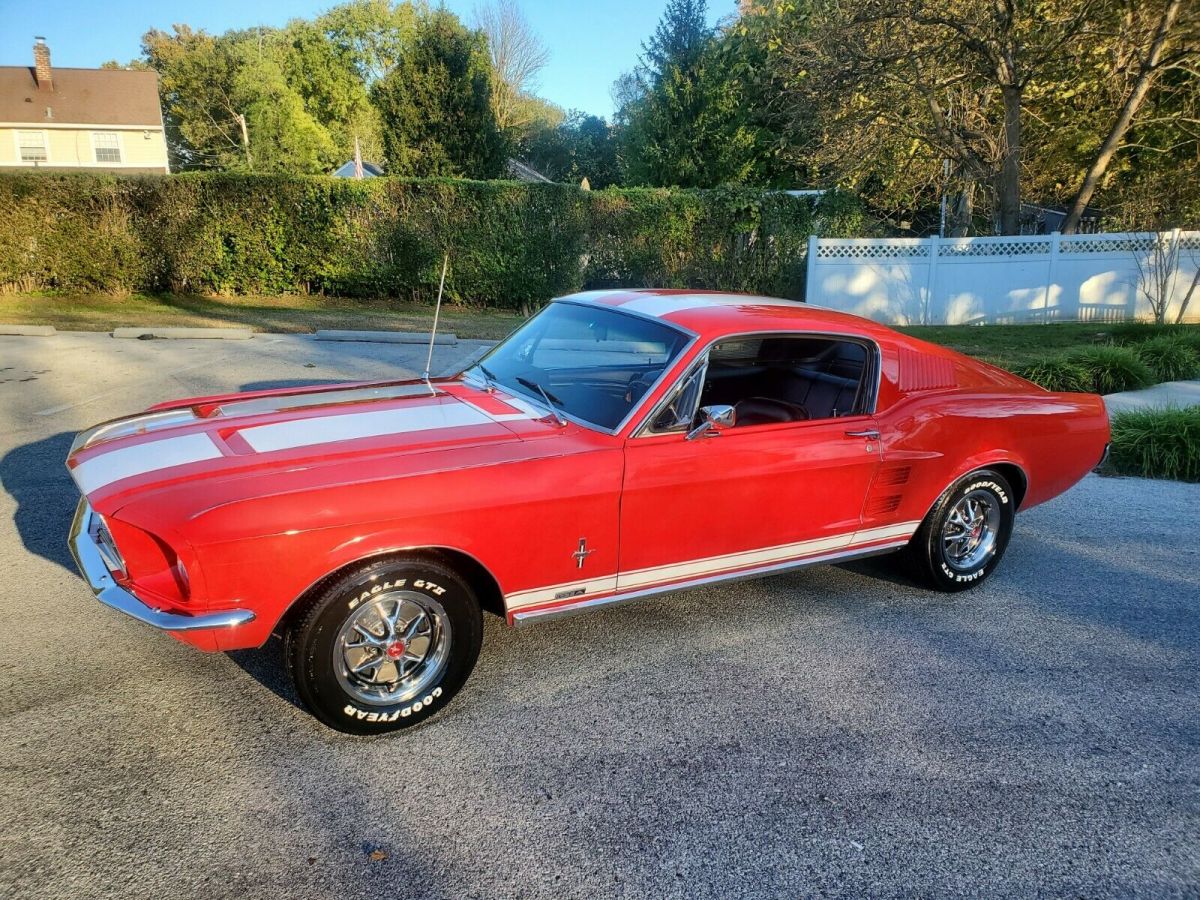 1967 Red Ford Mustang Fastback
