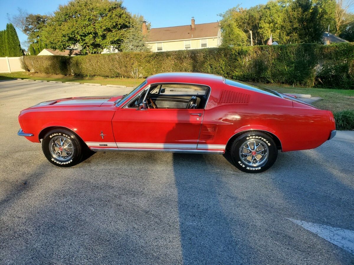 1967 Red Ford Mustang Fastback