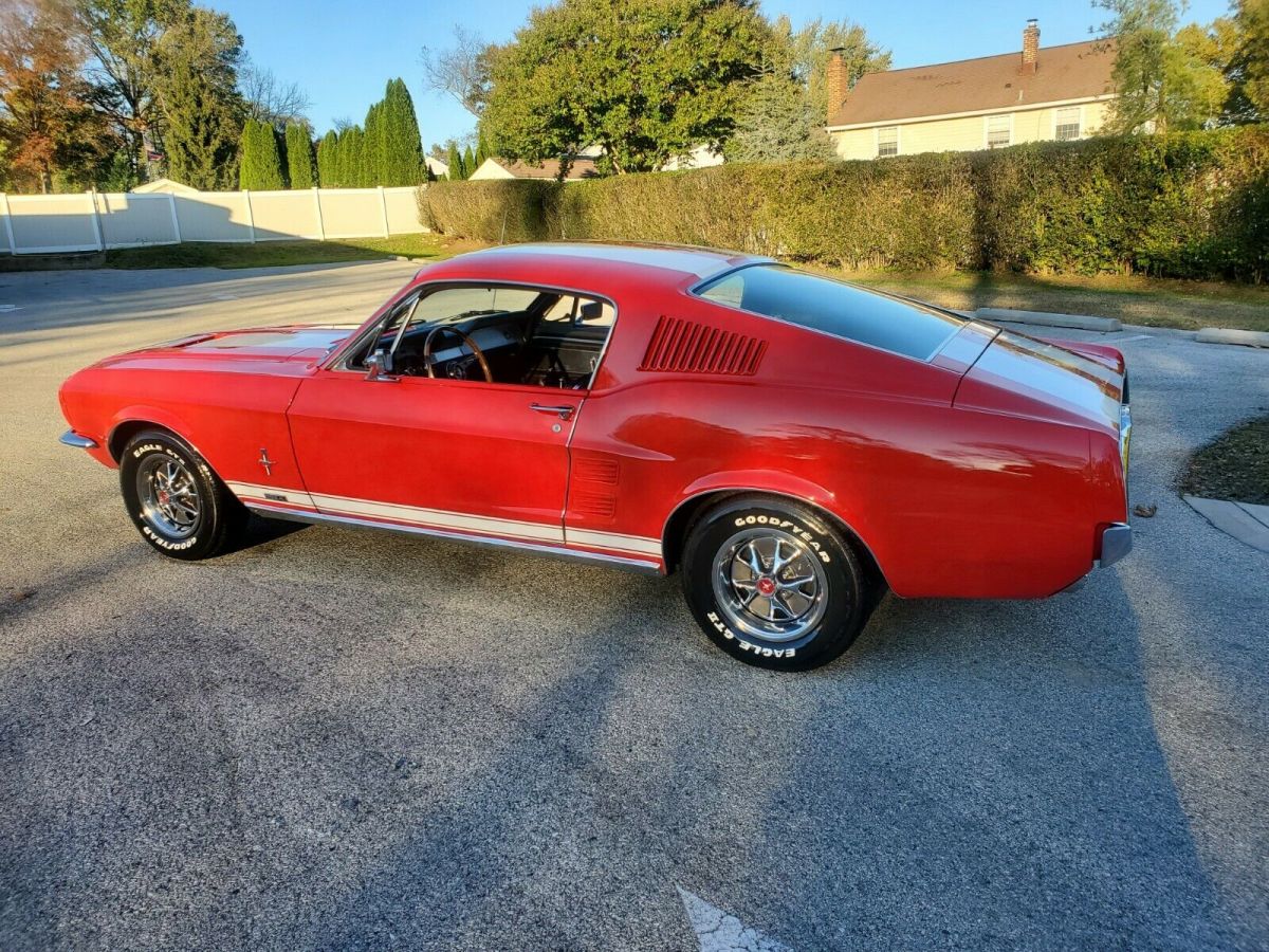 1967 Red Ford Mustang Fastback