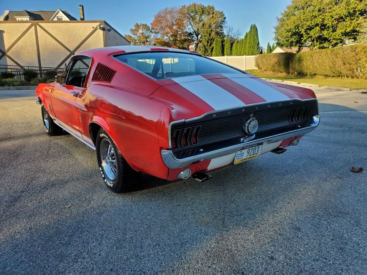 1967 Red Ford Mustang Fastback