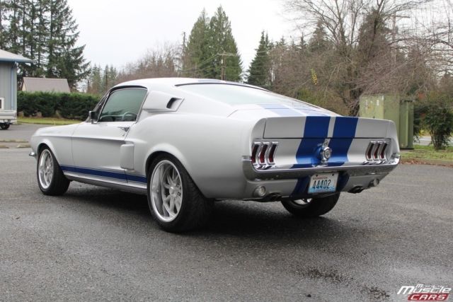 1967 Silver Ford Mustang