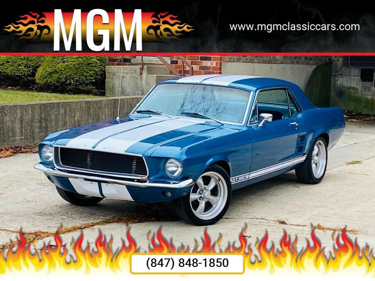 1967 Blue Ford Mustang Coupe