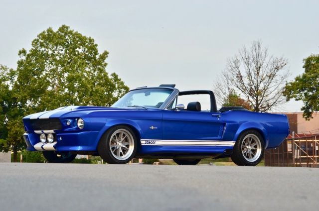 1967 Blue and White Ford Mustang Convertible