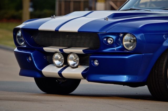 1967 Blue and White Ford Mustang Convertible