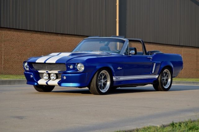 1967 Blue and White Ford Mustang Convertible