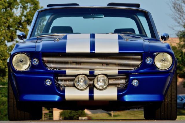 1967 Blue and White Ford Mustang Convertible