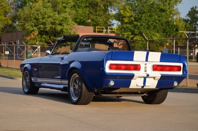 1967 Blue and White Ford Mustang Convertible