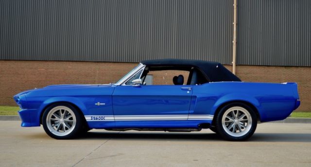 1967 Blue and White Ford Mustang Convertible