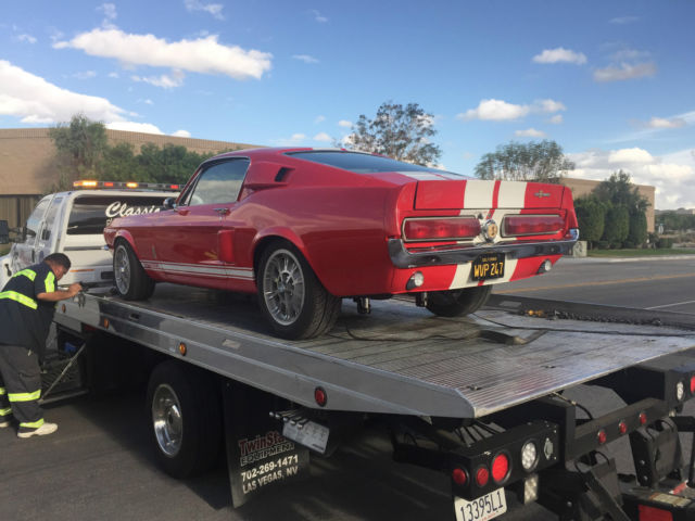 1967 Red Ford Mustang Fastback
