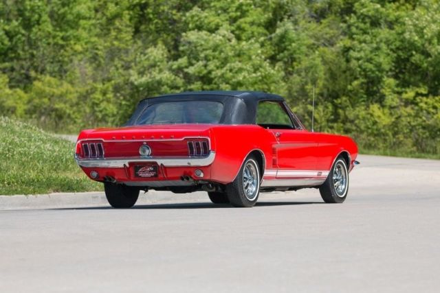 1967 Red Ford Mustang