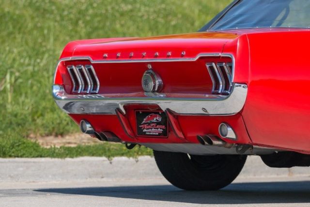 1967 Red Ford Mustang