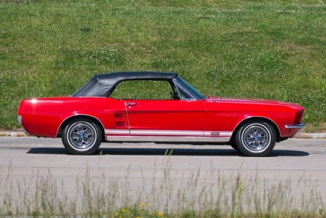 1967 Red Ford Mustang