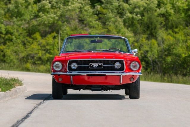 1967 Red Ford Mustang