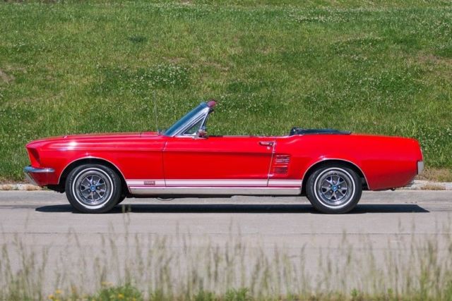 1967 Red Ford Mustang