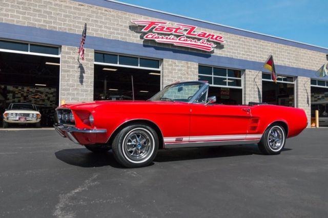 1967 Red Ford Mustang Convertible