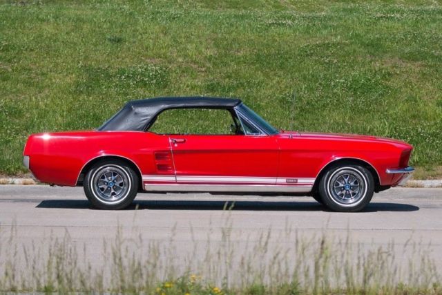 1967 Red Ford Mustang Convertible