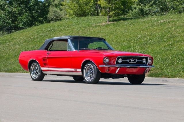1967 Red Ford Mustang Convertible