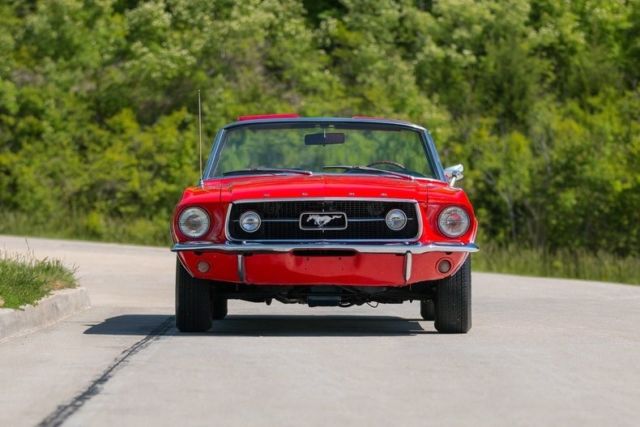 1967 Red Ford Mustang Convertible