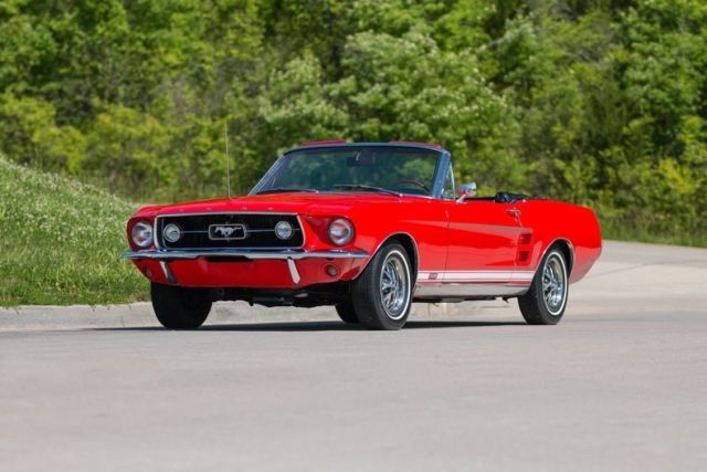 1967 Red Ford Mustang Convertible