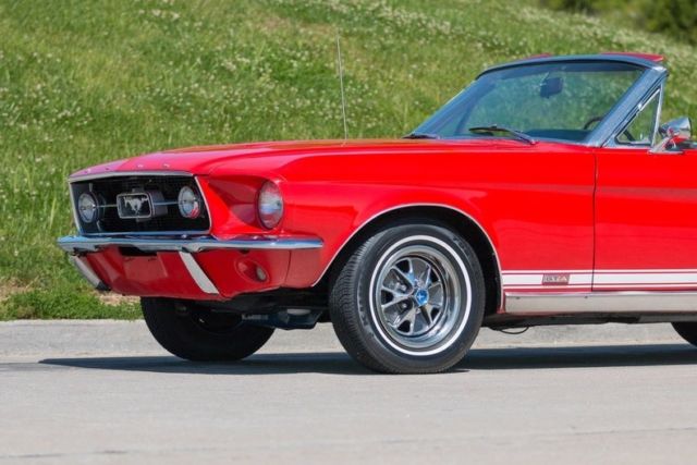 1967 Red Ford Mustang Convertible